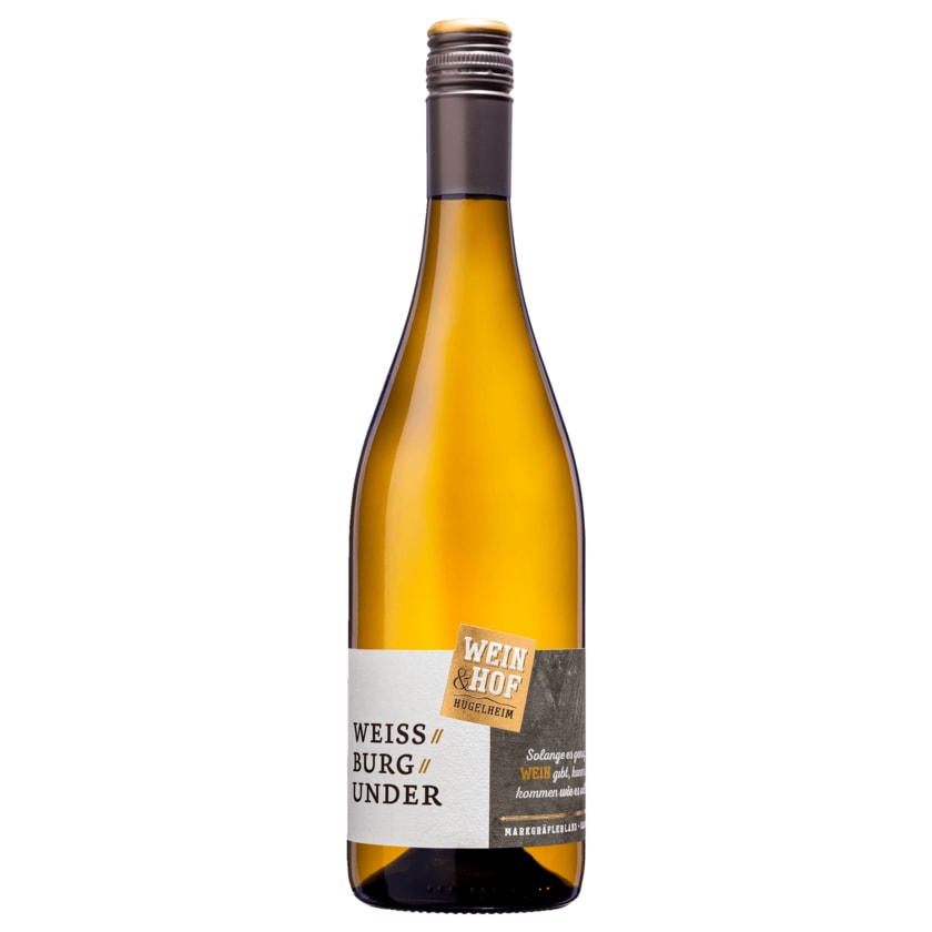 Weinhof Hügelheim Weißwein Weißburgunder QbA halbtrocken 0,75l